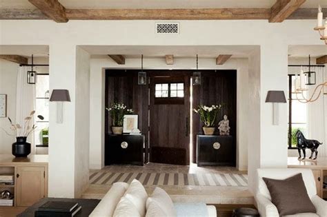 Rosa Beltran Design Exposed Wood Beams And White Painted Ceilings