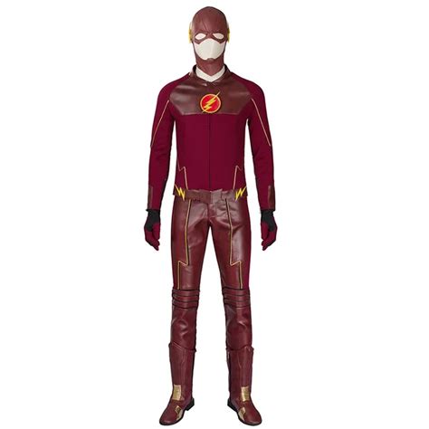 Manluyunxiao Mens Superhero The Flash Costume Mens Full Set Halloween