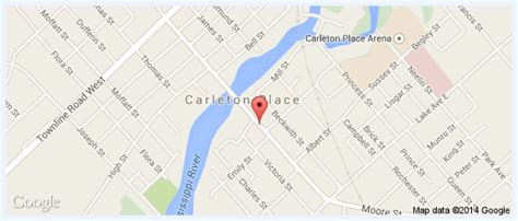 This is an online tool (mashup) to search postal code of a place, address or city in ontario, canada. Carleton Place map - Advance Chiropractic