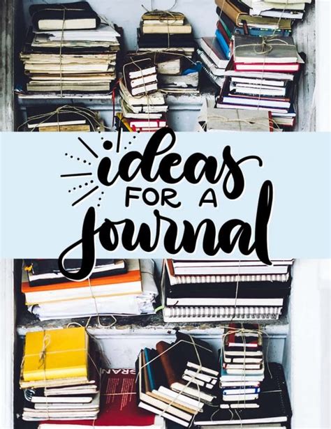 Ideas For A Journal Empty Notebook Ideas To Inspire You