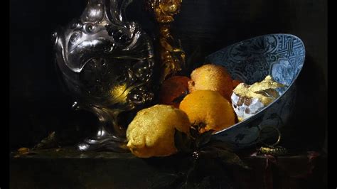Willem Kalf Still Life With A Silver Ewer Youtube