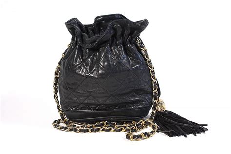 Vintage Chanel Drawstring Bag 70s Chanel Drawstring Bag
