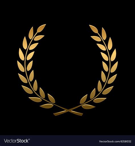 Gold Award Laurel Wreath Royalty Free Vector Image Aff Laurel