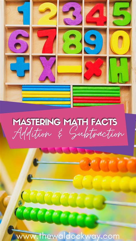 How To Master The Math Facts Addition And Subtraction Math Facts