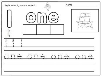 thanksgiving themed number words worksheets 1 10 by