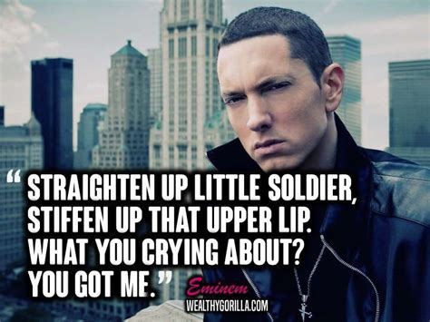 Well, i'm working all the time to stay out of trouble! we sing for these kids who don't have a thing. 25 Motivational Eminem Picture Lyrics (Quotes) | Wealthy ...