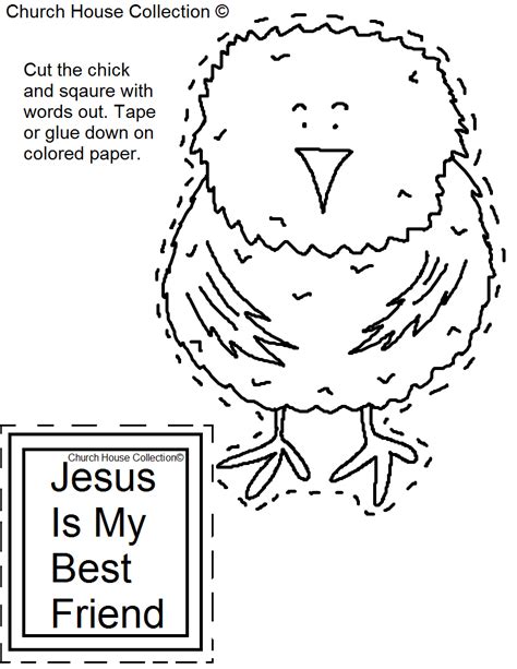 Church House Collection Blog Easter Chick Cutout Craft For Kids In