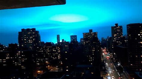 Bright Blue Glow Over New York City After Reported Transformer