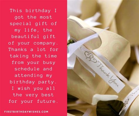 75 Best Thank You Messages For Attending Birthday Party 2024
