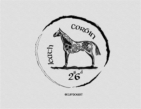 I made celtic inspired designs of the Old Irish Coins 💰 Today is the