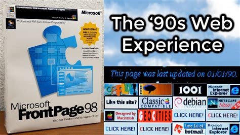 Making A 90s Style Website With Microsoft Frontpage 98 Youtube