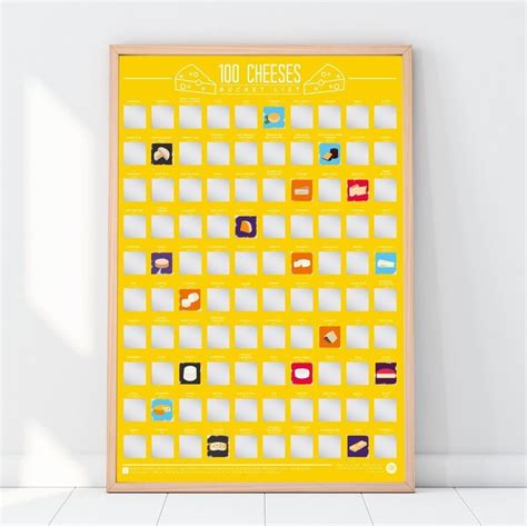 Custom 100 Things To Do Bucket List Scratch Off Poster Buy Custom
