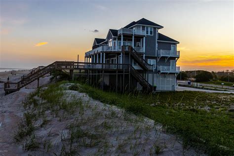 North Topsail Beach Onslow County NC Lakefront Property Waterfront Property House For Sale