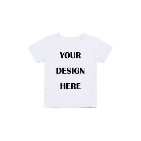 Kid T Shirt Personal Customize White Black Solid Summer Short Sleeve