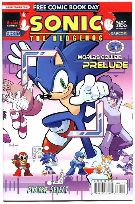 Sonic The Hedgehog Mega Man Nm Fcbd Worlds Collide More