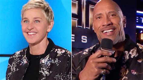 Ellen And The Rock Feud Over Jacket So Now Hes Planning A Talk Show