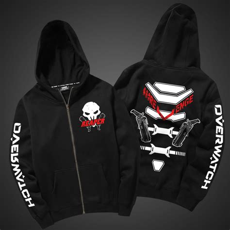 Quality Reaper Hoodie Overwatch Reaper Cosplay Sweatshirt For Men Boy