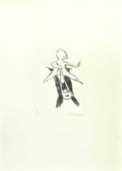 Mino Maccari The Dance Etching By Mino Maccari Mid 20th Century For Sale At 1stdibs