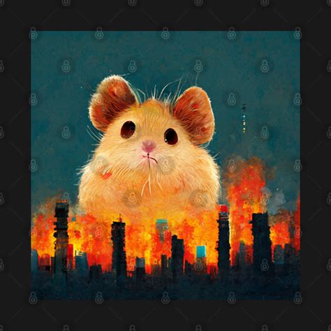 Bad Hamster Wants To See The World Burn 01 Hamster T Shirt Teepublic