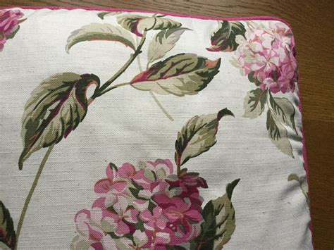 16 Laura Ashley Hydrangea Pinknatural Fabric Cushion Etsy