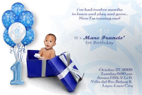 You will want to instigate this moment forever in your memory and a celebration with all your loved. Baby Boy First Birthday Invitations