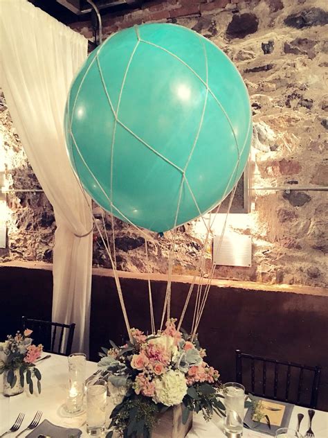 These Turned Out Amazing Hot Air Balloon Centerpiece Travel Inspired