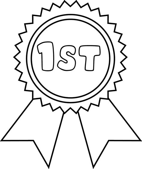 First Place Ribbon Drawing at GetDrawings.com | Free for personal use First Place Ribbon Drawing ...