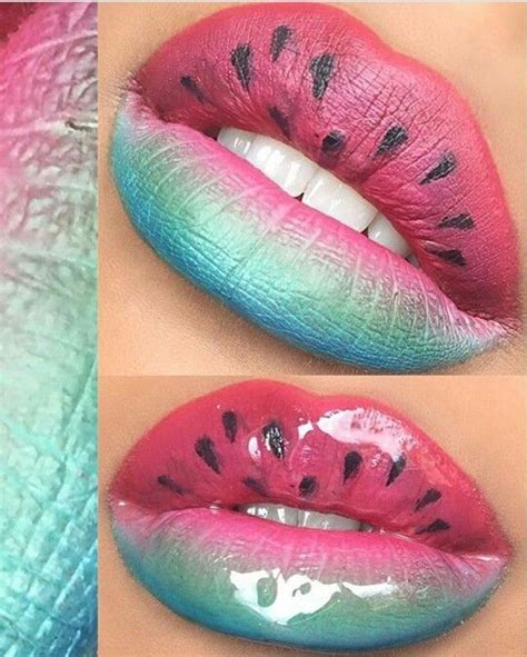 Watermelon Lip Art Halloween Lip Art Mattes Makeup Lip Art Makeup