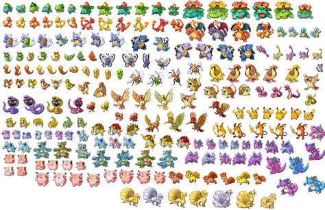 Pokemon Sprite Sheets • Generation 1 Pokemon 1 38 Full Image