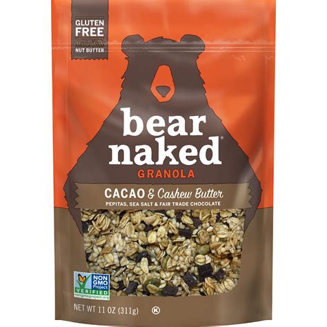 Bear Naked Granola Cacao And Cashew Butter Vegan And Gluten Free