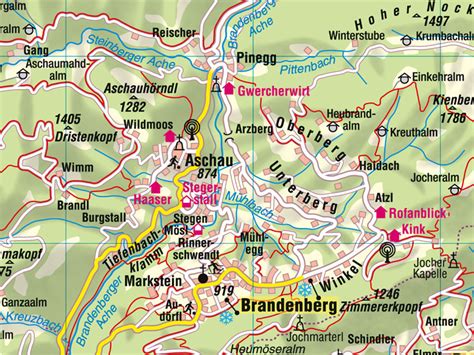 Wo liegt kufstein auf der landkarte? Aushangkarte Bezirk Kufstein
