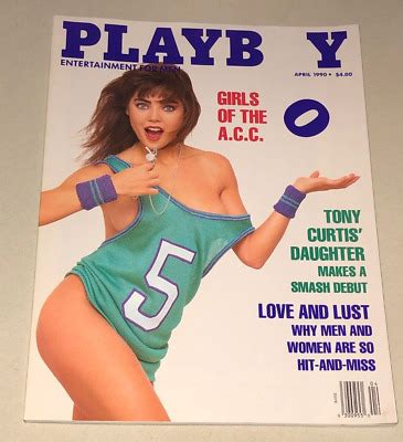 PLAYBOY MAGAZINE APRIL 1990 Girls Of The A C C Playmate Lisa Matthews