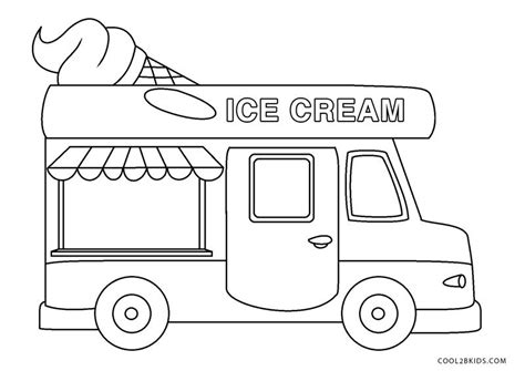 Free Printable Ice Cream Truck Coloring Pages - HoldenaxGriffin