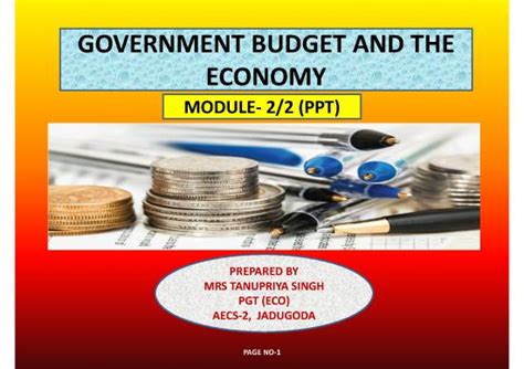 M Government Budget And The Economy Ppt