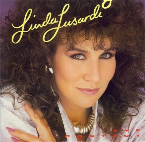 Linda Lusardi Eye Contact Poster Uk 12 Vinyl Single 12 Inch Record
