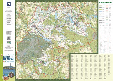 Powiat Drawski Mapa Turystyczna Gps D Wydawnictwo Eko Map