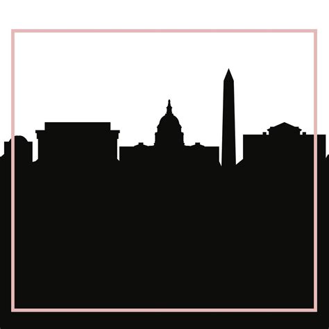 Washington Dc Skyline Silhouette At Getdrawings Free Download