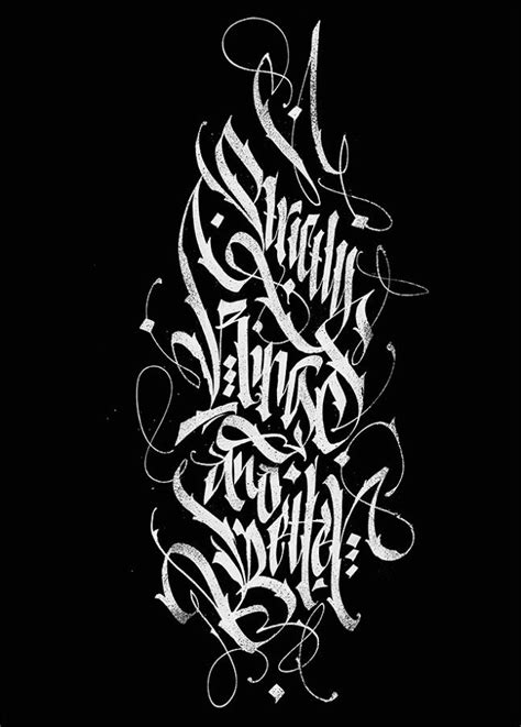 45 Beautiful Examples Of Blackletter And Gothic Calligraphy Graffiti