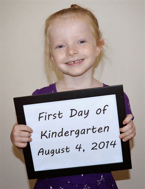 Laughand Take A Picture Abbys First Day Of Kindergarten