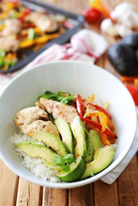 Baked Chicken And Avocado Bowls Easy Peasy Meals