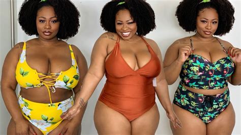 plus size bikini swimsuit try on haul ft cupshe youtube