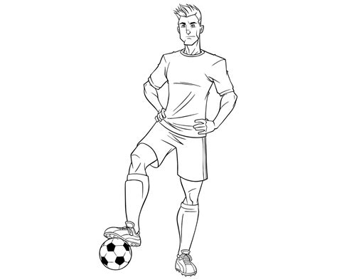 Football Player Line Art Illustration 146979