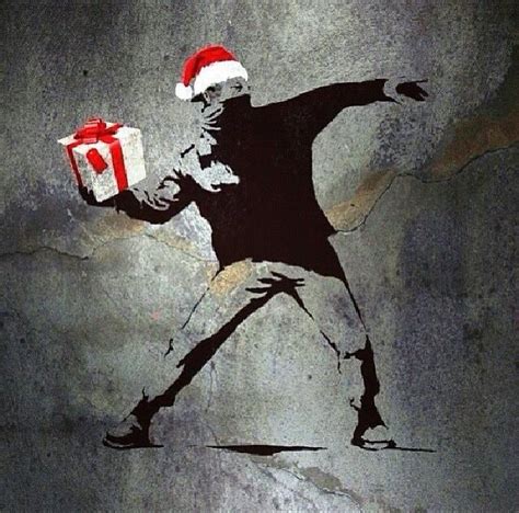 Merry Christmas By Banksy 1974 Uk Streetart Straßenmalerei