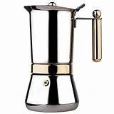 Alessi Stainless Steel Espresso Maker Pictures
