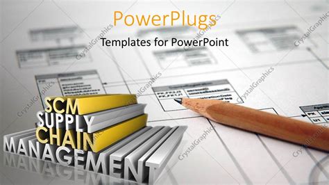 Powerpoint Template Supply Chain Management Scm Industry Keywords In