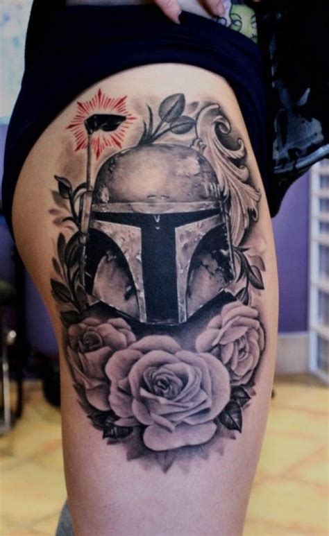 It can be done as a tiny tattoo and it is one of the few star wars tattoos which can be done in all black/dark mode. May The 4th Be With You - Girls With Star Wars Tattoos