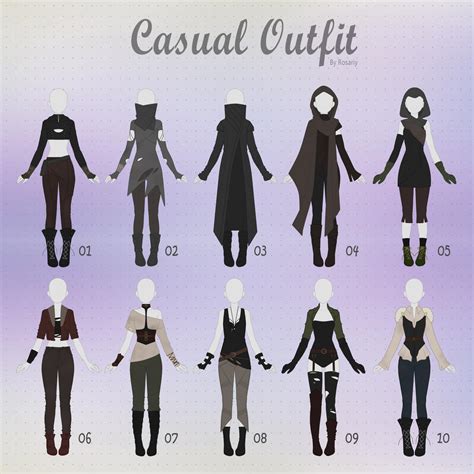 Closed Casual Outfit Adopts 28 By Rosariy On Deviantart