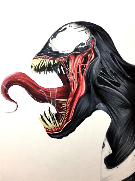 Spiderman Venom Drawing At Explore Collection Of