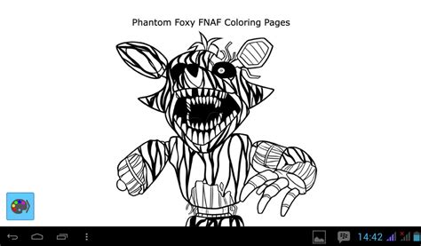 Phantom Foxy Coloring Pages