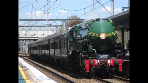 Heritage Trains Steam Locomotive 3801 Newcastle Flyer October 2022